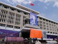 Preparing for 39th independence celebration at Independence Palace, Vietnam