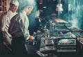 Preparing traditional beef steak Royalty Free Stock Photo