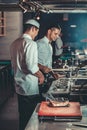 Preparing traditional beef steak