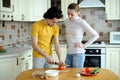 Preparing vegetarian food Royalty Free Stock Photo