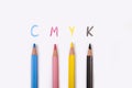 Prepress colors cmyk conceptual art background