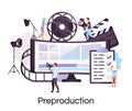 Preproduction flat concept icon