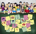 Preschool Art Doodles Creativity Concept Royalty Free Stock Photo