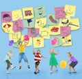 Preschool Art Doodles Creativity Concept Royalty Free Stock Photo