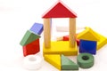 Preschool construction wood game Royalty Free Stock Photo