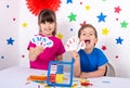 Preschool and elementary school learn english alphabet, colors, shapes.