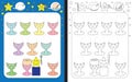 Preschool worksheet Royalty Free Stock Photo