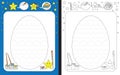 Preschool worksheet Royalty Free Stock Photo