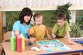 Preschoolers and painting Royalty Free Stock Photo