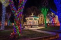 Prescott, Arizona town square with Christmas Lights Royalty Free Stock Photo