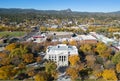 Prescott, Arizona and the Yavapai County Courthouse from the air Royalty Free Stock Photo