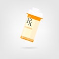 Prescription bottle with pills