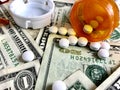 Prescription drug costs Royalty Free Stock Photo