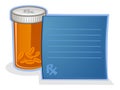 Prescription Drug Pill Bottle Cartoon