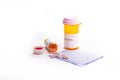 Prescription Form Covered in Pills Royalty Free Stock Photo