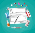 Prescription. Healthcare, medical diagnostics