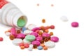 Prescription Medication Pain Pills and Drug Bottle Royalty Free Stock Photo