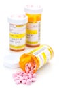 Prescription medication in pharmacy pill vials