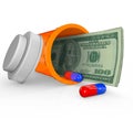 Prescription Medicine Bottle - Money Inside