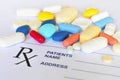 Prescription pills Royalty Free Stock Photo