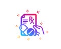 Prescription Rx recipe icon. Medicine drugs pills sign. Vector