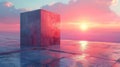 In the presence of the transforming cube ones perception of reality becomes muddled and distorted. What is real and what