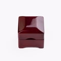 Present box for jewerly on white background Royalty Free Stock Photo