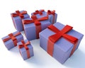 Present boxes Royalty Free Stock Photo