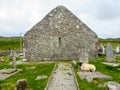 Gable end of Saint Dympna`s Church, 18th century Achill Mayo Ireland