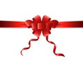 Present and gift ribbon, bow or loop