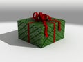 Present in green wrapping paper