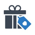 Present glyph color  icon Royalty Free Stock Photo