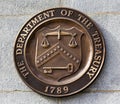 Present Seal Sign Symbol US Treasury Department Washington DC Royalty Free Stock Photo