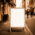 AI-Generated Mockup Board with a Blank White Screen for Design Display Royalty Free Stock Photo