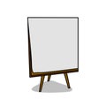 Presentaion board cartoon illustration Royalty Free Stock Photo