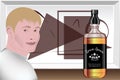 Presentation of alcoholic beverages. Design Studio . template preparation. Vector
