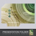 Presentation business folder, corporate brochure template