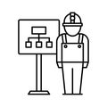 Presentation charts Isolated Vector icon Which can easily modify or edit
