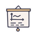 presentation color vector doodle simple icon design