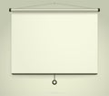 Presentation, Empty Projection screen. Whiteboard background frame