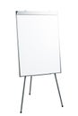 Presentation flipchart easel stand board, isolated on white