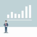 Presentation graph businessman