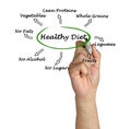 Presentation of healthy diet Royalty Free Stock Photo