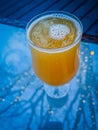 A refreshing hazy IPA on a nice warm day Royalty Free Stock Photo