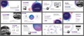 Presentation and slide layout background. Design blue and purple