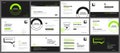 Presentation and slide layout background. Design green and black geometric template. Use for business keynote, presentation, slide