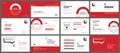 Presentation and slide layout background. Design red and black geometric template. Use for business keynote, presentation, slide,