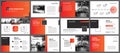 Presentation and slide layout background. Design red gradient template. Use for business annual report, flyer, marketing, leaflet