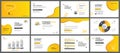 Presentation and slide layout background. Design yellow color summer theme template. Use for keynote, presentation, slide, leaflet