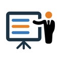 presentation, teaching , training , business presentation icon